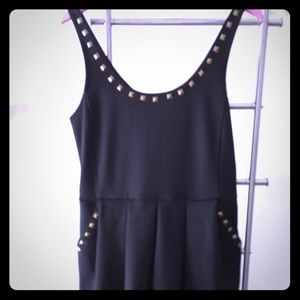 Cute black dress with gold detailing